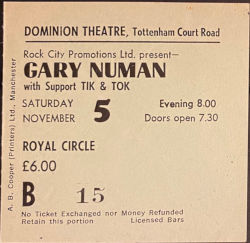 London Domionion Ticket 1983
